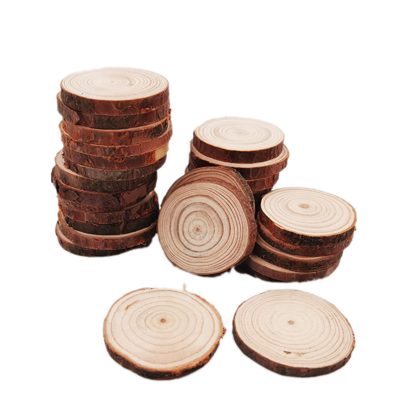 Oud Wood Chip - Unfinished Wood Slices Discs Cutouts with