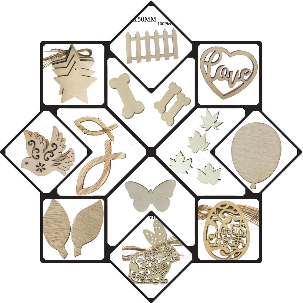 Wooden Decorations Unfinished  - Oud Wood Chip recension och pris