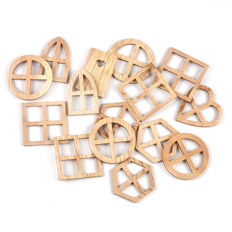 25Pcs 30-45mm Round/Heart/Hexa - Oud Wood Chip recension och pris