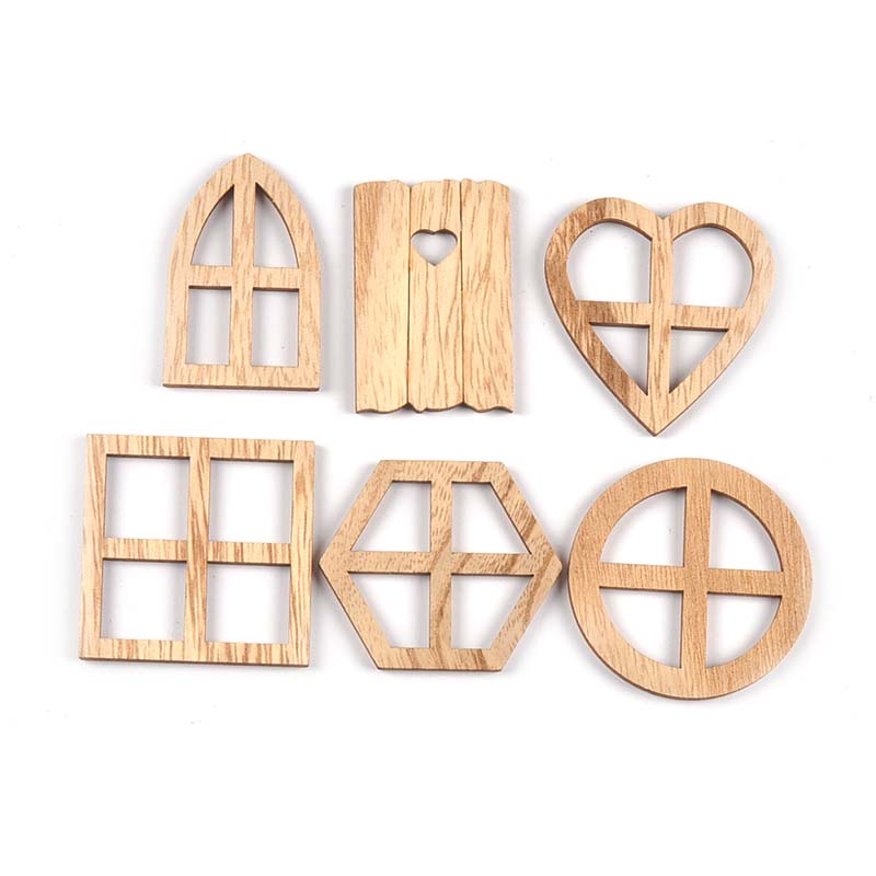 25Pcs 30-45mm Round/Heart/Hexa - Oud Wood Chip recension och pris