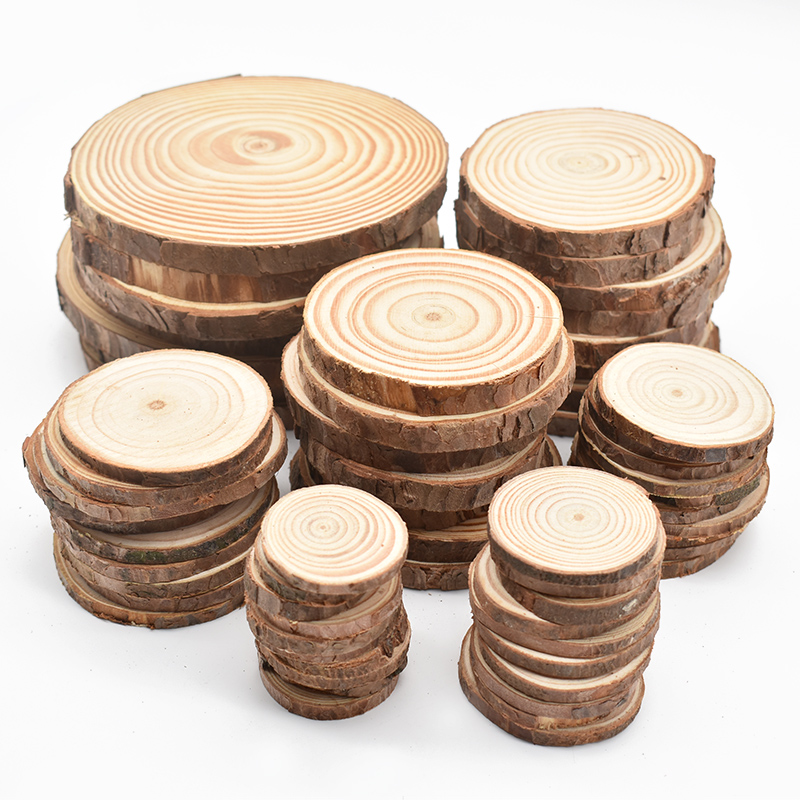 3-12cm Thick Natural Pine Roun - Oud Wood Chip recension och pris