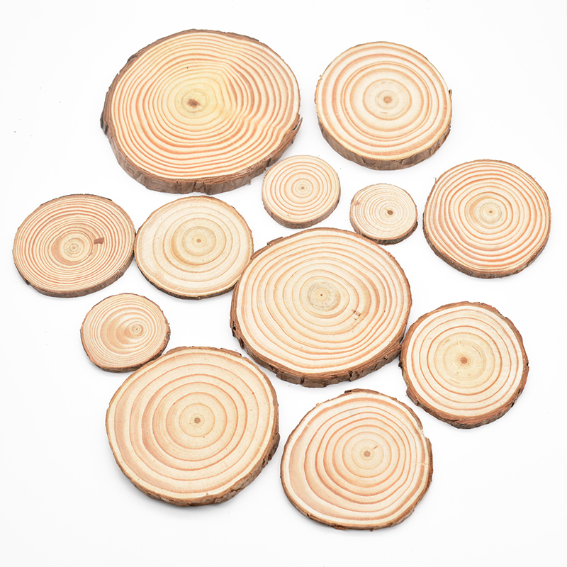 3-12cm Thick Natural Pine Roun - Oud Wood Chip recension och pris