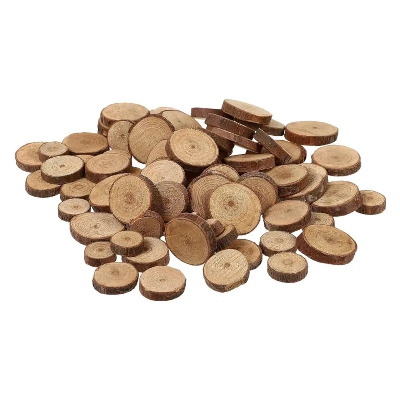 30PCS 1-3CM Unfinished Wood Sl - Oud Wood Chip recension och pris