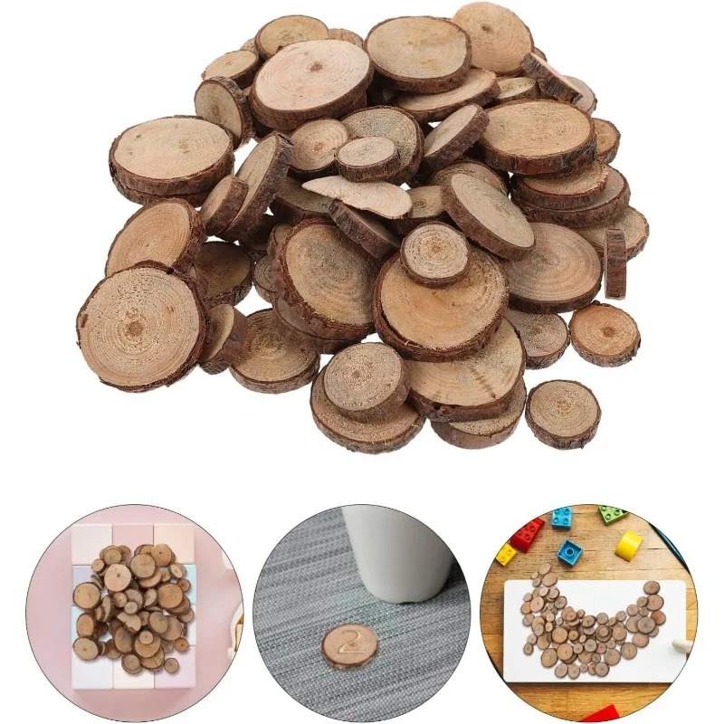 30PCS 1-3CM Unfinished Wood Sl - Oud Wood Chip recension och pris