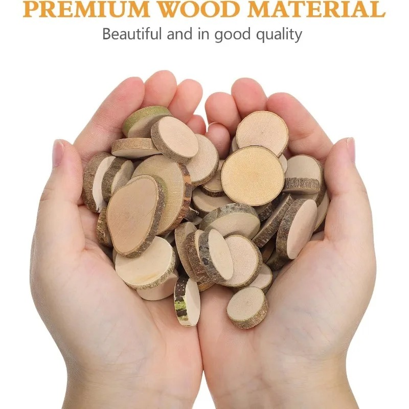 30PCS 1-3CM Unfinished Wood Sl - Oud Wood Chip recension och pris