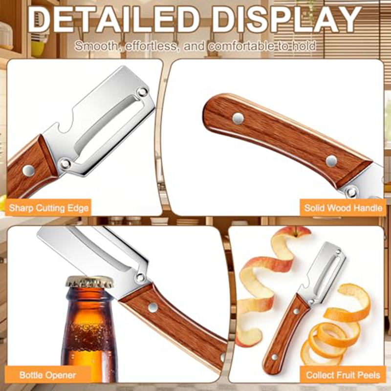 Stainless Steel Kitchen Peeler - Oud Wood Chip recension och pris